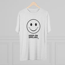 Load image into Gallery viewer, Keep On Smiling Men's Tri-Blend Crew Tee