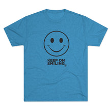 Load image into Gallery viewer, Keep On Smiling Men's Tri-Blend Crew Tee