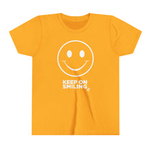 Load image into Gallery viewer, Keep On Smiling Youth Active Tee