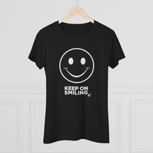 Load image into Gallery viewer, Keep On Smiling Women's Tri-blend  Comfort Tee