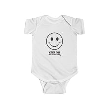 Load image into Gallery viewer, Keep On Smiling Infant Fine Jersey Bodysuit
