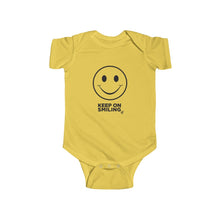Load image into Gallery viewer, Keep On Smiling Infant Fine Jersey Bodysuit
